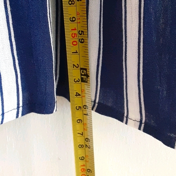 KORI America Large Blue Stripes Jumpsuit - Picture 11 of 12